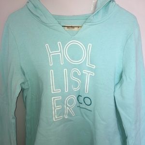 Hollister turquoise hoodie